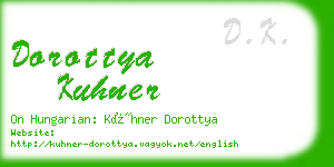 dorottya kuhner business card